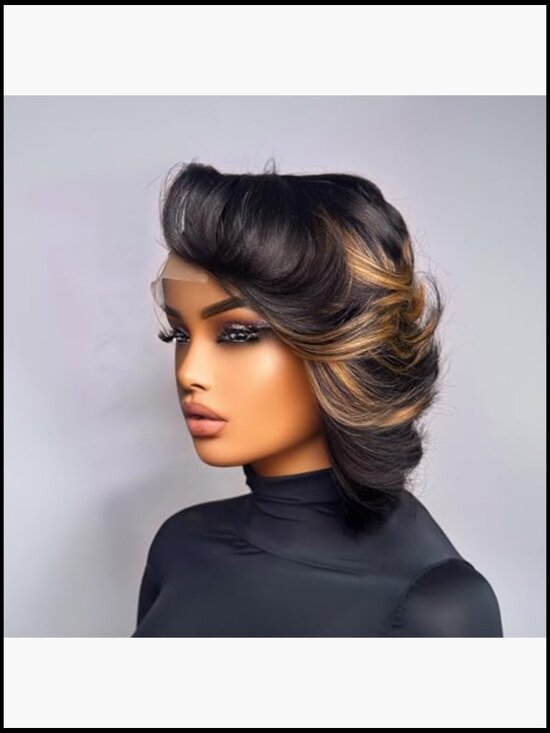 4x4 Lace Front Pixie Cut Human Hair Wig Glueless Short Layered Brazilian Virgin main image 6